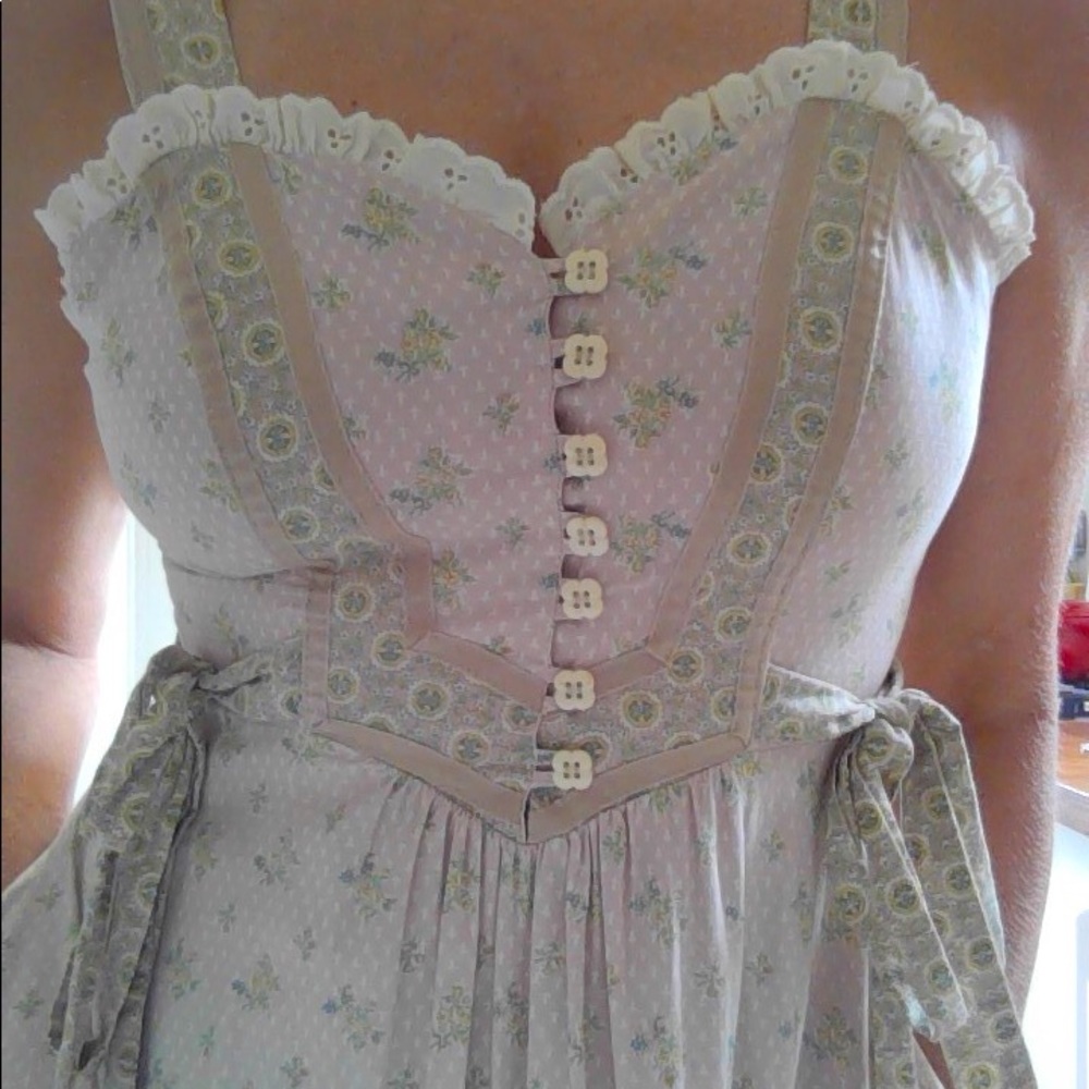 Vintage Gunne Sax MIdi Dress 1970s